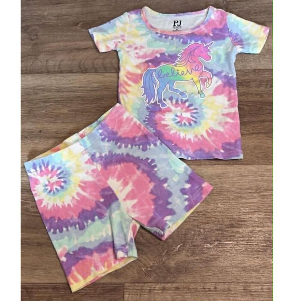 PJ Place Girls 3T Unicorn Tie Dye Set